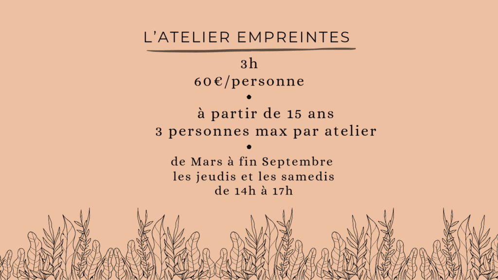atelier empreintes tatakizome ecoprint